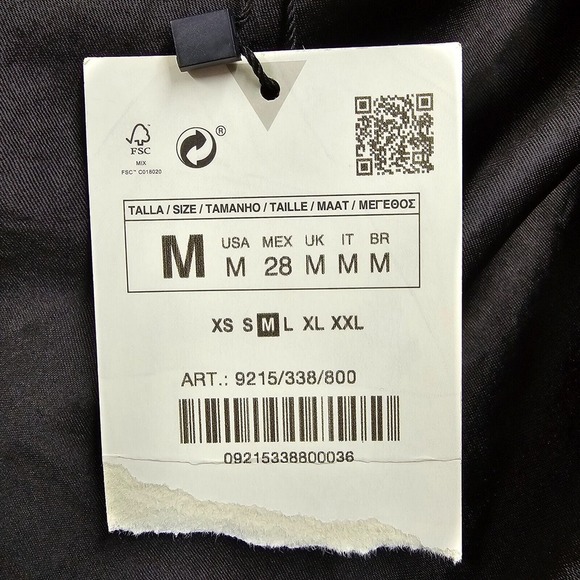 Zara Women’s Slip Dress Black Satin Mini Cowl Neck Size Medium Date Night Y2K - Picture 5 of 13